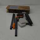 Floor Scrub Brush Tile Tub Scrubber Brush with 4 Different Cleaning Heads, Shower Brush with 56 Extendable Long Handle, Scrubbers for Cleaning Kitchen, Bathroom, Tub, Tile, Wall