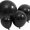 Black Balloon 100 pcs Black Latex Balloons Different Sizes 18 12 10 5 Inch Party Balloon Kit for Balloon Garland Balloon Arch as Birthday Party Decorations Valentine's Day Balloons