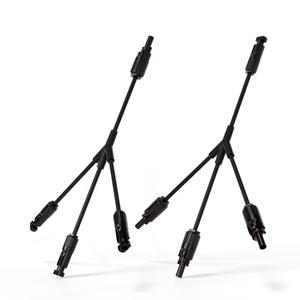 HCOVTXR Solar Connectors Y Branch 2 to 6 30A 1000VDC Solar Parallel Connectors for 2-3 Solar Panels,10AWG Adapter Solar Panel Connectors