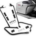 Gloss Black Rear Saddlebag Guards complete Kit for 2014-Later Harley Touring Street Road Glide Electra Glide Road King