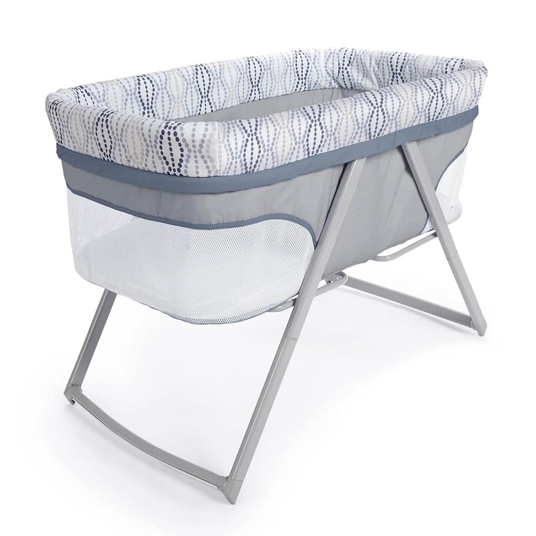 Ingenuity Foldaway Rocking Bassinet - Fletcher - Portable Folding Rocking Bassinet"