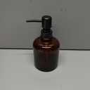 Homewear Soap Pump Amber Brown, 3.3 in x 6.5 in