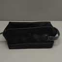 MAKE LIFE EXCLUSIVE Mens Leather Toiletry Bag  Travel Dopp Kit, Shaving Bag, Grooming & Hygiene Organizer, Leather Toiletry Bag for Men, Gift for Him (Midnight Black)