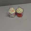 Nefelibata Christmas Tiered Tray Decor with Faux Whipped Cream Mug Toppers Winter Holidays Gifts for Woman Xmas Peppermint Gingerbread ManTable Centerpieces Ceramic Mini Coffee Mugs Decoration