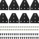 2020 Aluminum Extrusion Connector Bracket Set Included 8PCS Joint Plates,1Pcs M3 Wrench,40Pcs M5 T-Slot Nuts and 40Pcs M5x8mm Hex Socket Cap Screw for 2020 Series Aluminum Profile 3D Printer (20B)