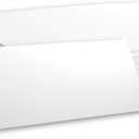 Hamilco White Cardstock Paper for Long Tent Place Cards 3.5" x 11", 80 lb Cover, Blank Folded Name & Table Cards, Events & Banquets, 100 Pack