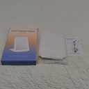 FUNTOUCH Rechargeable Travel Makeup Mirror with 72 Led Lights, Portable Lighted Beauty Mirror, 3 Color Lighting, Dimmable Touch Screen, Tabletop LED Folding Cosmetic Vanity Mirror (White)