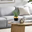 Briful Succulents Artificial Plants Realistic Agave Plant, Gold Black Metal Pot, Farmhouse Aloe Vera Fake Plants for Home Office Desk Bathroom Shelf Decorations