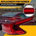 Tail Light Assembly Passenger Side Compatible with Maxima 2016 2017 2018 Taillight Rear Brake Lamp NI2805104 26550-4RA1A (Right)