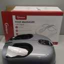 Shiatsu Foot Massager with Heat Electric Feet Massager for Neuropathy Plantar Fasciitis, Air Compression Kneading Heat for Home Office Christmas Gifts for Women Man Mom Dad Fits Up to 13" Gray