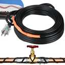 Kingdder Heat Tape for Water Pipes, Roof Snow Deicing Heating Cable, Self Regulating Temperature for Pipe Freeze Protection 120V 7.5Watts/Ft(1 Pc,150 Ft)