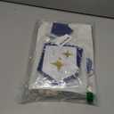 1/2 Birthday Blue Half Birthday Decorations - Blue Star It's My 1/2 Birth Banner, Glitter Cake Topper Tassel Wood Bead High Chair Banner & Crown, Hat Halfway to One Boy Girl Party Supplies