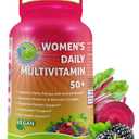 Women's Daily Multivitamin 50 Plus - Vegan Methylated Multivitamin for Women 50 and Over with Biotin, Organic Superfoods & Lutein - Eye, Energy, Gut & Optimal Health Support - Easy to Swallow 60 Capsules BBD: 12-2027