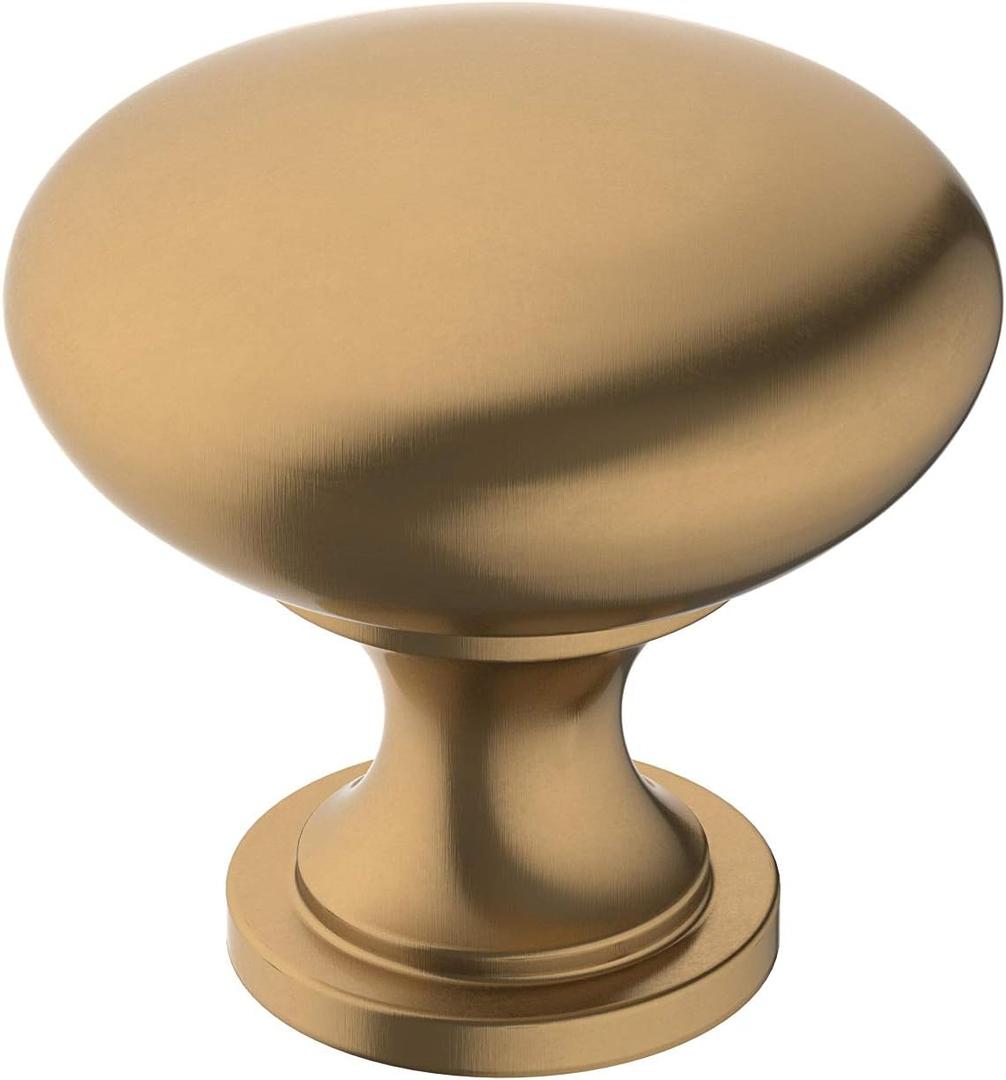 Amerock | Cabinet Knob | Champagne Bronze | 1-1/4 inch (32 mm) Diameter | Edona | 1 Pack | Drawer Knob | Cabinet Hardware