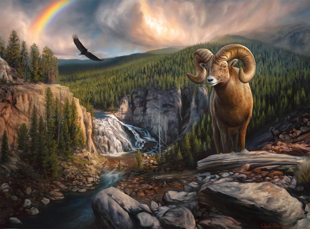 Buffalo Games - Charles Black - A Wild Journey - 1000 Piece Jigsaw Puzzle for Adults -Challenging Puzzle Perfect for Game Nights - Finished Size is 26.75 x 19.75