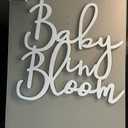 3 x Baby in Bloom Sign,Baby Shower Sign Baby in Bloom Party Decor Backdrop for Boy or Girl Baby Shower Gender Reveal 1st Birthday(12inch*12inch)