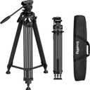 SmallRig FreeSpeed Heavy Duty Carbon Fiber Video Tripod, 73" Camera Tripod with Fluid Head for Manfrotto Plate, One-Knob Quick Extend, 75mm Bowl, Weigh 7.5lb, Load up 22lb for DSLR Camera, Camcorder