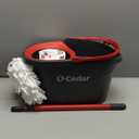 O-Cedar EasyWring Microfiber Spin Mop, Bucket Floor Cleaning System, Red, Gray, Standard