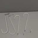 FYY Over The Door Hooks, 4 Pack Upgraded Long Door Hangers Hooks with Rubber Prevent Scratches Heavy Duty Organizer Hooks for Hanging Clothes, Towels, Hats, Coats, Bags White