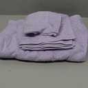 Ultra Soft 3 Pack Cotton Towel Set, Contains a Bath Towels 28x55 inch, a Hand Towels 16x24 inch & a Wash Coths 12x12 inch, Ideal Everyday use, Compact & Lightweight - Purple