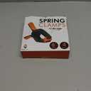 4 Pack Spring Clamps Heavy Duty, 6 Inch Wodworking Plastic Clamps for Crafts and Pool Cover Clips with 3 Inch Jaw Opening for Cover Holding and Wood Gluing