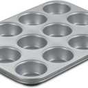 Cuisinart Chef's Classic Nonstick Bakeware 12-Cup Muffin Pan, Silver 