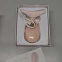 SDKWDH Red-Light-Therapy-for-Face-and-Neck, 7 Color Face Massager Tool for Wrinkles, Double Chin, Vibrating Facial Massager with Thermals for Skin Care, Glossy Pink