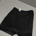 AOSBOEI Boyshort Underwear for Women Butt lifting Shapewear Tummy Control Panties Lace Under Slip Shorts for Dress (Large, Black)
