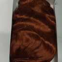 STfantasy 20S Finger Wave Wig Flapper Curly Synthetic Hair for Women 1920s Cosplay Costume Halloween Party Daily Everyday Wear (Reddish Brown)