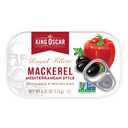 King Oscar Mackerel in Olive Oil, Mediterranean Style, 4.05 Ounce Can (Pack of 12, Packaging May Vary), Skinless & Boneless, Wild Caught Canned Mackerel