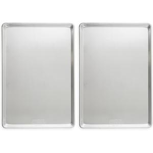 Nordic Ware Aluminum Full Size Sheet Pan 26 x 18 inches for commercial oven use, Full Sheet, 2-Pack (For Commercial Oven Use., Not for standard home ovens)