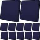 Newwiee 12 Pcs Patio Outdoor Cushion Covers Replacement Waterproof Stretch Sofa Couch Cushion Covers Washable Individual Couch Slipcovers Set Furniture Protector for Pets(20-27 Inch,Navy)