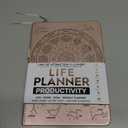 Life Planner - Undated Weekly & Monthly Planner, 12-Month Journey to Increase Productivity | Gratitude Journal, Life Organizer & Goal Journal | Include Foldable Vision Board, Habit Tracker & Stickers