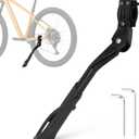 E Bike Kickstand for Adult Bikes, PSLER Adjustable Ebike Kickstand Heavy Duty Antislip Bike Kick Stand for 24"-29" Electric Bike Road Bike Adult Bikes Mountain Bike