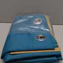 Amazon.com: MIUCO Room Darkening Thermal Insulated Grommet Window Blackout Curtains Panels for Livingroom 1 Pair 52x84 Inch Turquoise, Bonus 2 Tie Backs Included : Home & Kitchen