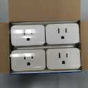 TP-Link Tapo Apple HomeKit Smart Plug Mini, Compact Design, 15A/1800W Max, Super Easy Setup, Works with Siri, Alexa & Google Home, UL Certified, 2.4G Wi-Fi Only, White, Tapo P125(4-Pack)