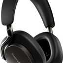 Bowers & Wilkins Px8 S2 Wireless Over-Ear Headphones, Onyx Black, Bluetooth Headphones with Active Noise Cancelling, Hi-Res Audio, 30 Hours of Playtime, USB-C 15-Min Quick Charging