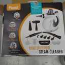 Pressurized Handheld Multi-Surface Natural Steam Cleaner with 12 pcs Accessories, Multi-Purpose Steamer for Home Use, Steamer for Cleaning Floor, Upholstery, Grout and Car (Grey)