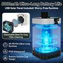 Camping Shower with Heater and 5-Gallon Water Jug, 6000mAh Rechargeable Portable Shower, 1500w Immersion Heater with Auto Shut-Off, Rinse Kit Portable Shower with USB Solar Charging Panel For Camping