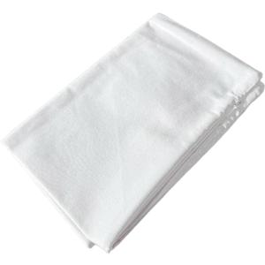 TAOSON Decorative 100% Cotton Canvas Square Solid Toss Pillowcase Cushion Cover Pillow Case with Hidden Zipper Closure Only Cover No Insert - White 12"x20"(30x50cm)