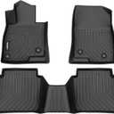 GINOWY- Floor Mats for Mazda 6 2014-2021, TPE All Weather Protection Car Mats for Mazda 6 2021, Non-Slip Floor Liners Waterproof Heavy Duty Automotive Accessories Black
