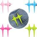 3 x 4 Star Buttons Pant Waist Tightener, Adjustable Pant Clips for Waist Tightener, Instant Reusable Jean Buttons for Loose Jeans, No Sewing & No Tool Required