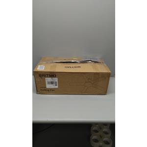 Ceiling Fans with Lights and Remote Control 52 Inch, 6 Speeds, 5 Blades, 2844 LM, 3CCT Dimmable LED, Reversible DC Motor, Black Quick-Fit Low Profile Ceiling Fan for Bedroom Living Room Indoor Outdoor