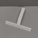 dancemoon JustHang Shower Squeegee for Glass Doors, All-in-One Piece Silicone Squeegee with Built-in Hook for Bathroom, Window, Mirror, Tile Wall, Car, Streak-Free Bathroom Cleaner Tool,10 Inch White