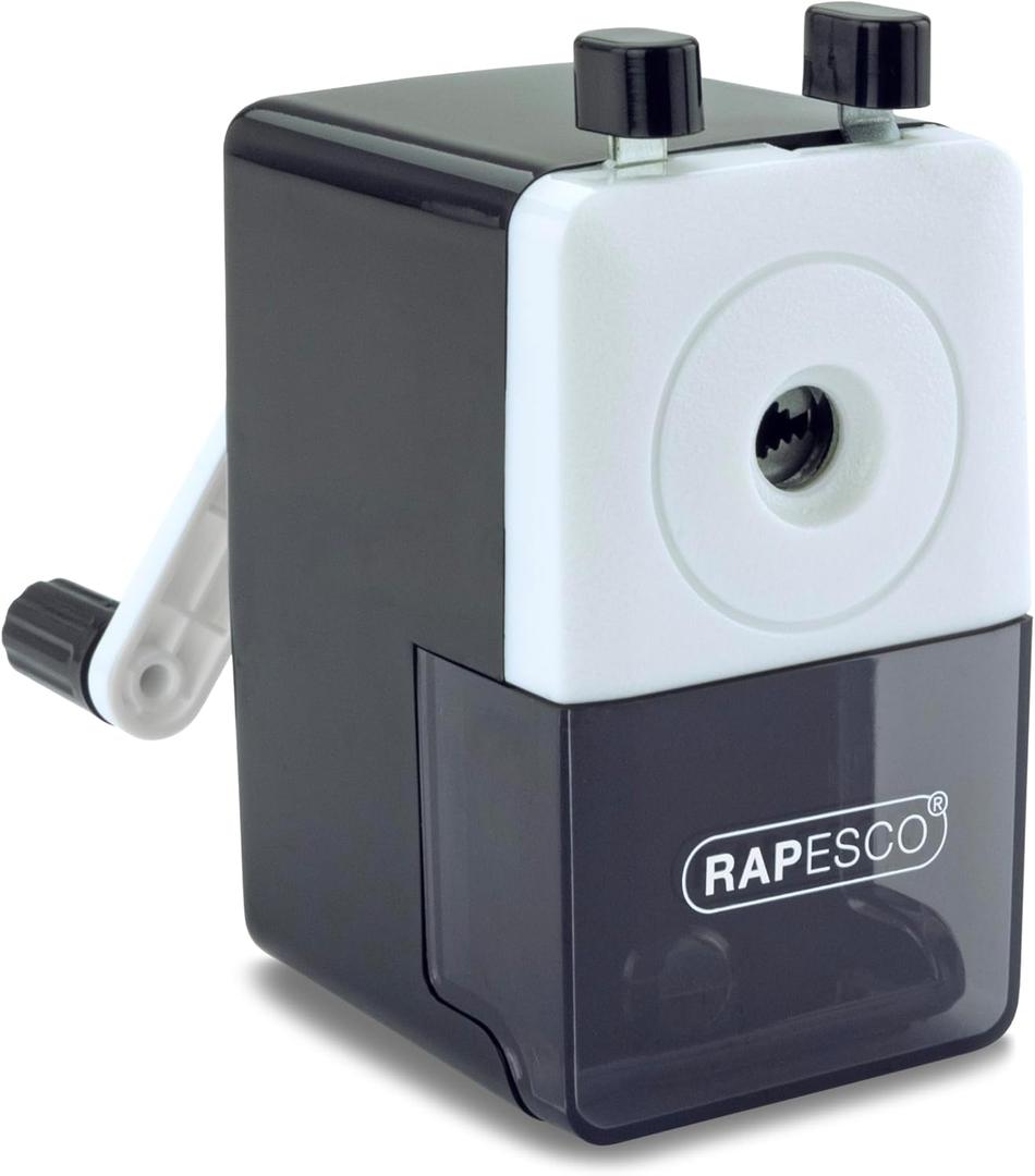 Rapesco 64 Desk Top Pencil Sharpener, Black (R64000B2)