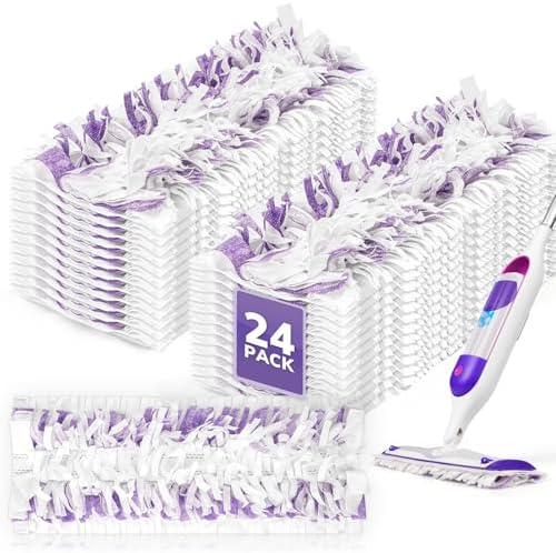 AIR U+ 6 Pack Disposable Power Mop Pads Refills for Swiffer Power Mop, Unscented 14-Layer Thickened Multi-Surface Replacement Mopping Refills Pads for Floor Surface Cleaning
