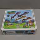 Dinosaur Toy Rocket Launcher for Kids - Launch Up to 100 Ft, 4 Rockets, Outdoor Outside Toys for Kids, Dinosaur Toys, Birthday Gifts for 3 4 5 6 7 8-12 Year Old Boys Girls