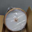 Bargeni Semi Flush Mount Ceiling Light,12.5 inch Ceiling Light Fixture,Gold Flush Mount Light Fixture with Black Fabric Drum Shade,Light Fixtures Ceiling Mount for Bedroom,Living Room,Hallway