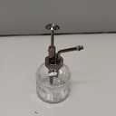 OFFIDIX Transparent Glass Watering Spray Bottle,Plant Mister with Plastic Bronze Plastic Top Pump, Glass Small Watering Can for Indoor Potted Plant, Outdoor Indoor Garden, Plants, Cleaning Solutions