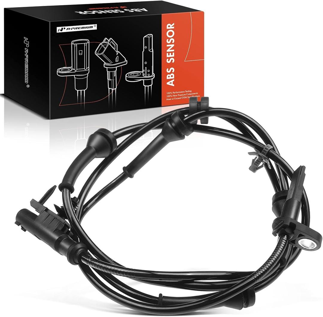 A-Premium Front Left or Right ABS Wheel Speed Sensor - Compatible with Infiniti Models - FX35 2009-2012, FX37 2013, FX50 2009-2013, QX70 2014-2017 - Front Driver or Passenger Side, Replaces 0265008383